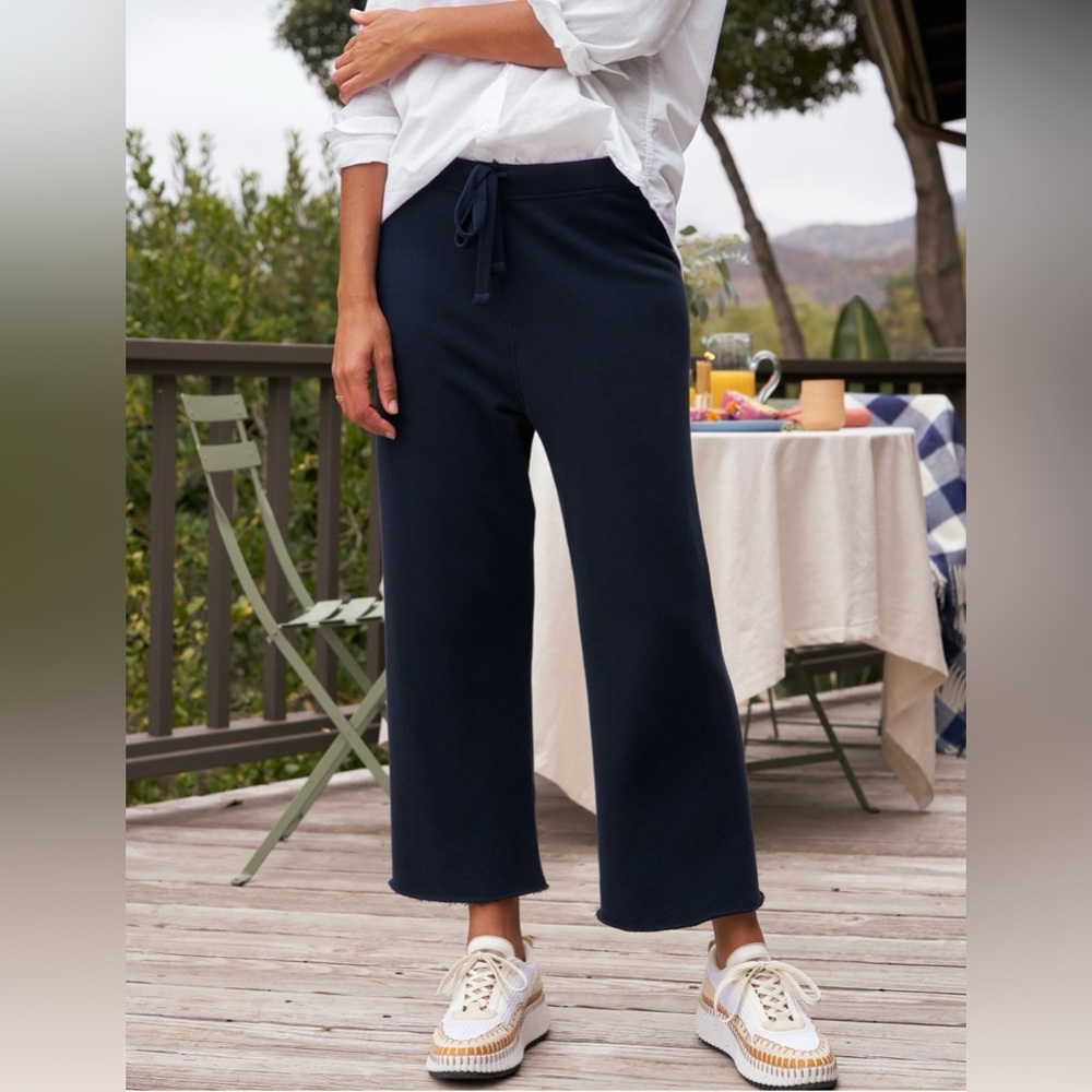 Frank & Eileen Triple Fleece Catherine Pants - Navy Melange - sz L